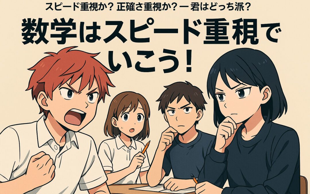 数学は「スピード重視」でいこう！——まずは間違ってもいいから手を動かせ！