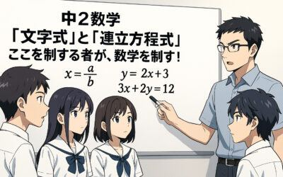 【中2数学】「文字式」と「連立方程式」ここを制する者が、数学を制す！