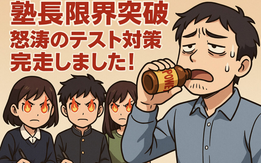 【塾長限界突破】怒涛のテスト対策、完走しました。