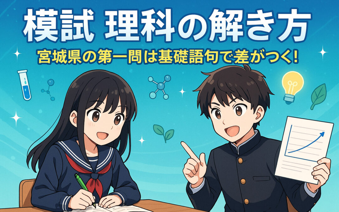 【理科】模試で差がつく！点数アップのための３つのポイント