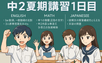 【中2夏期講習スタート！】1日目の授業内容と指導のねらい
