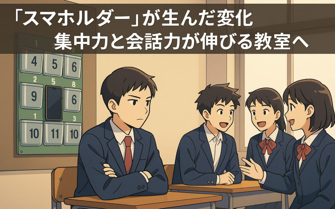 「スマホルダー」が生んだ変化——集中力と会話力が伸びる教室へ