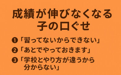 成績が伸びなくなる子の口ぐせ——hal学習塾が伝えたい学習姿勢