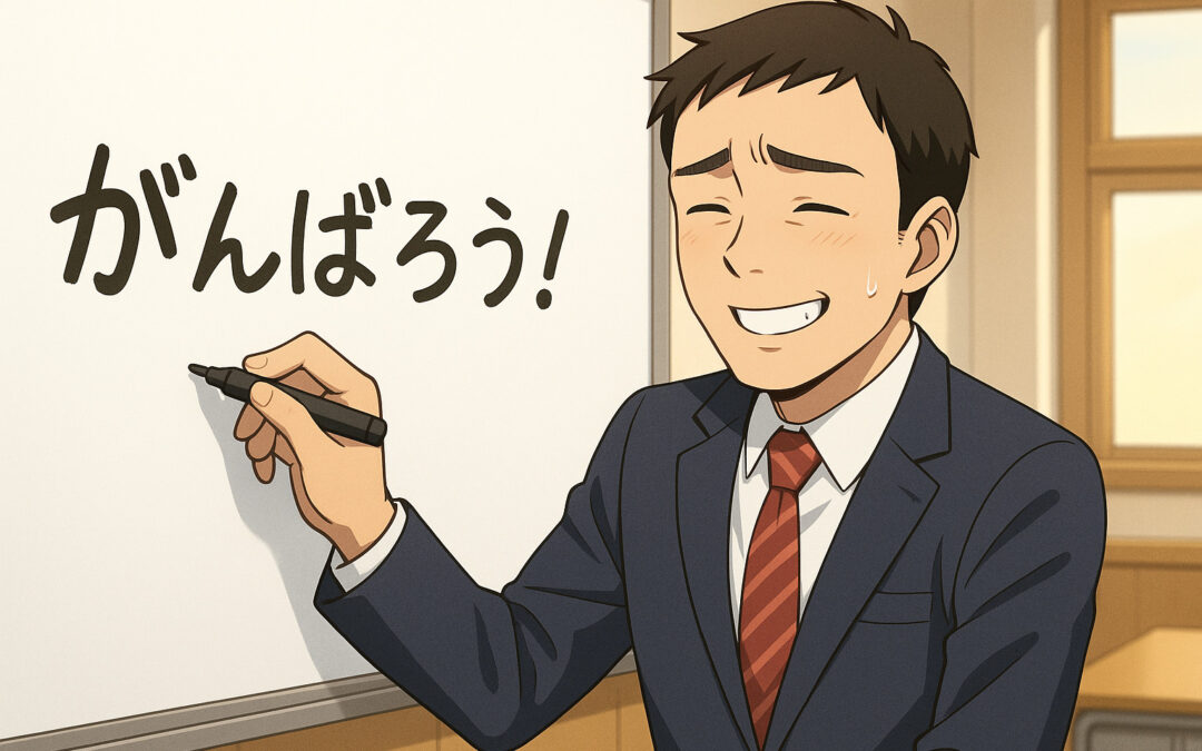 右肩がバッキバキ…それでも今日もホワイトボードの前で！