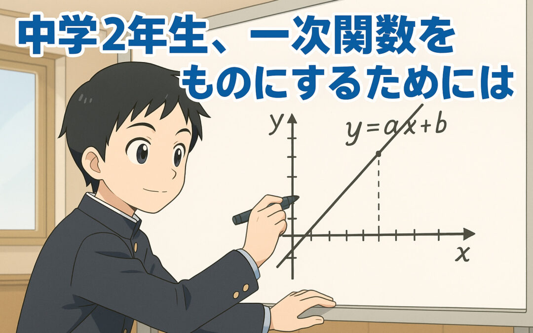 中学2年生、一次関数をものにするためには?