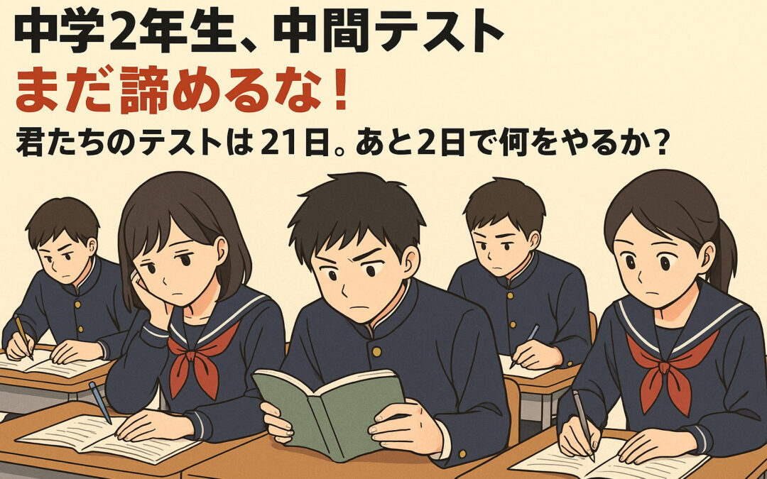 中学2年生へ──中間テスト、まだ諦めるな！