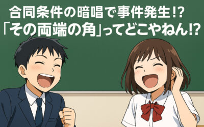 三角形の合同条件の暗唱で事件発生！？